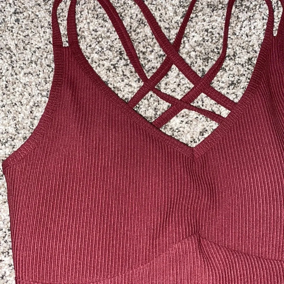 Zyia Active Claret Reve Jumpsuit in Red - Picture 3 of 7